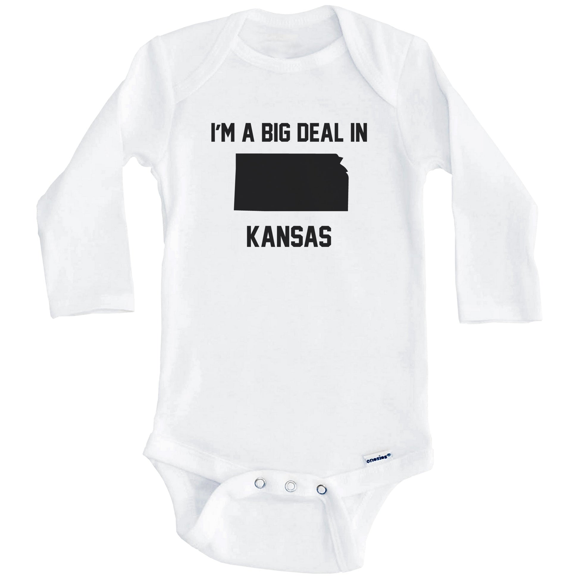 I'm A Big Deal In Kansas Baby Bodysuit (Long Sleeves)