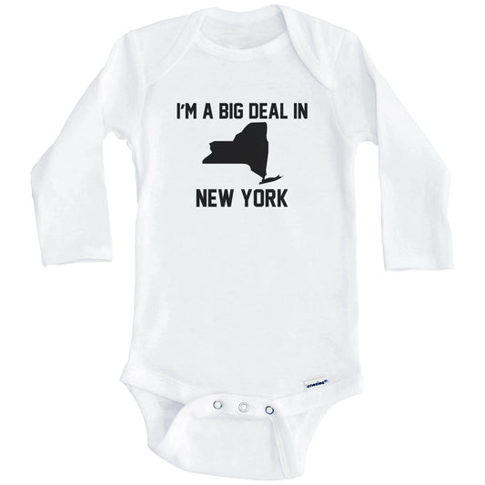 I'm A Big Deal In New York Baby Bodysuit (Long Sleeves)