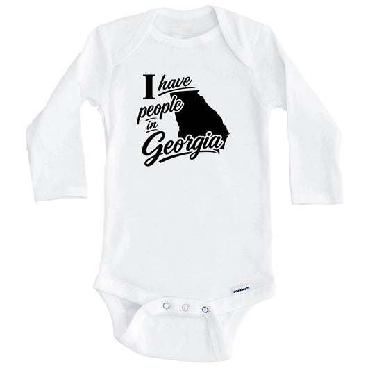 I Have People In Georgia Saying Baby Bodysuit (Long Sleeves)