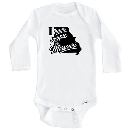 I Have People In Missouri Saying Baby Bodysuit (Long Sleeves)