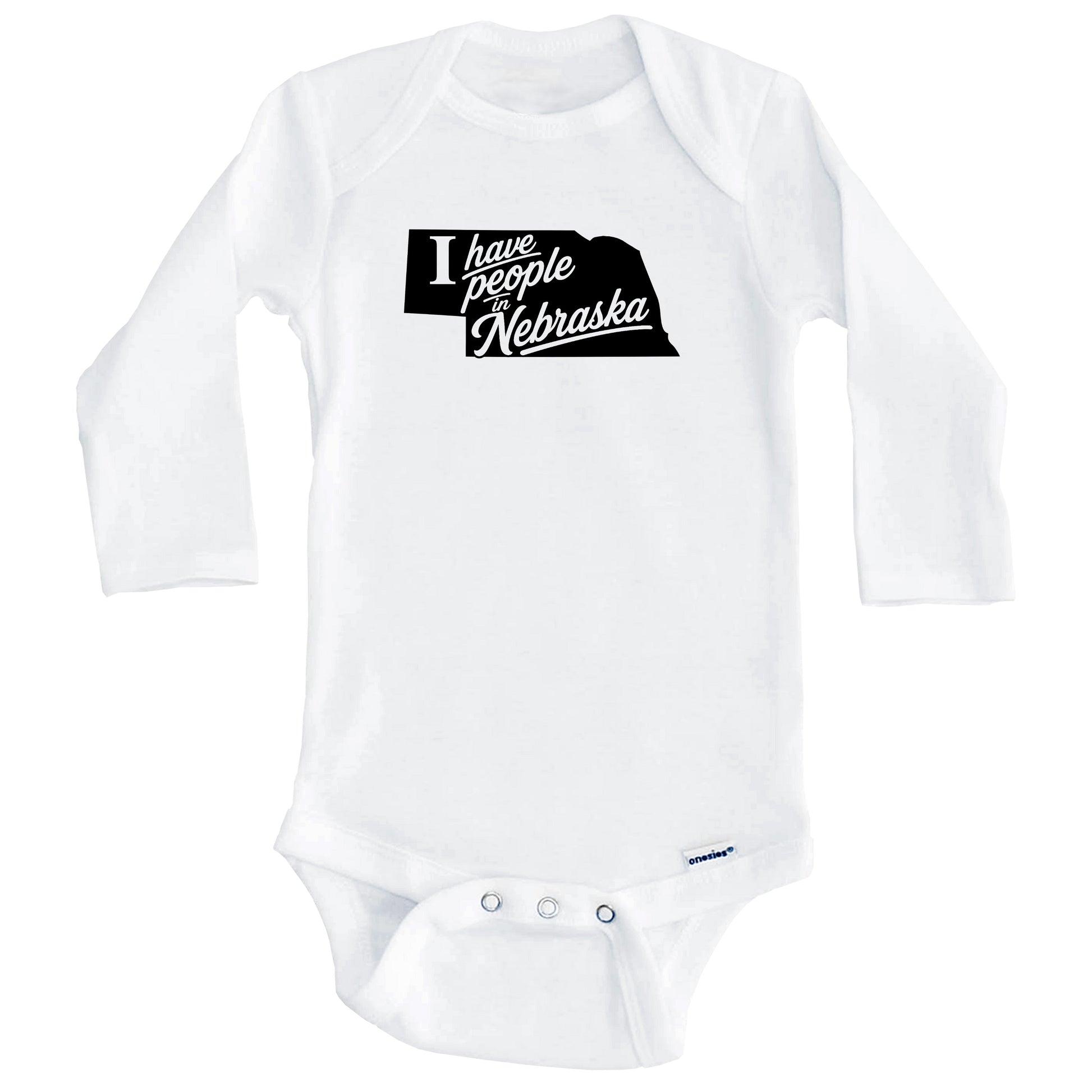 I Have People In Nebraska Saying Baby Bodysuit (Long Sleeves)