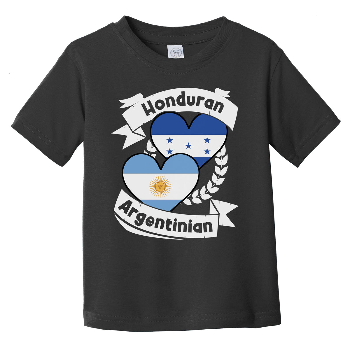 Honduran Argentinian Heart Flags Honduras Argentina Infant Toddler T-Shirt