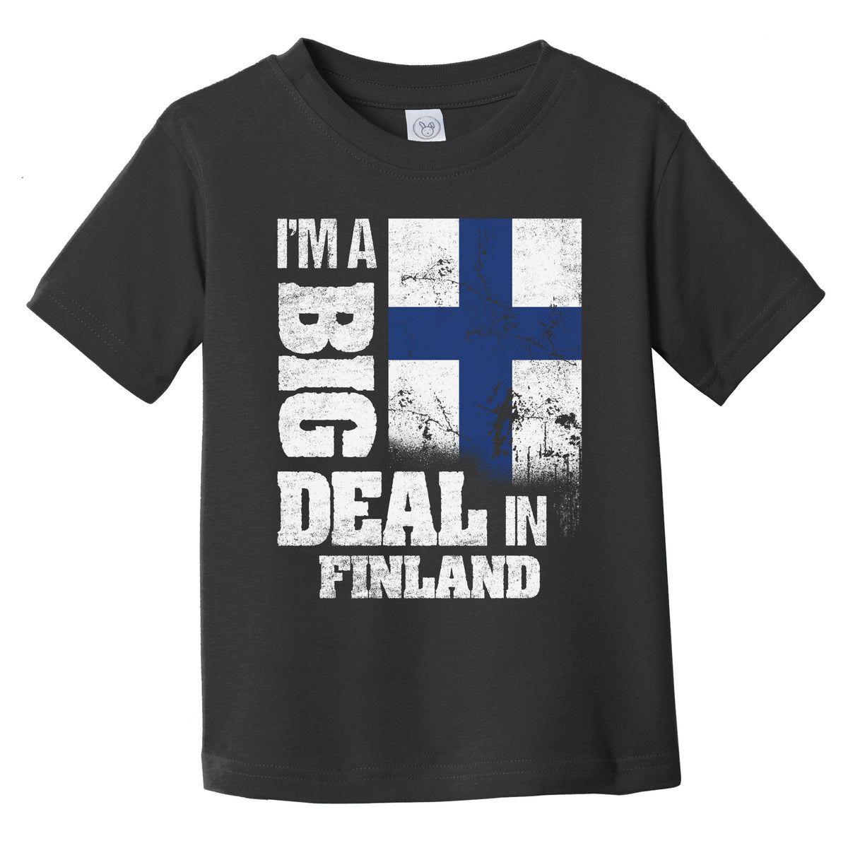 I'm A Big Deal In Finland Funny Finnish Flag Infant Toddler T-Shirt