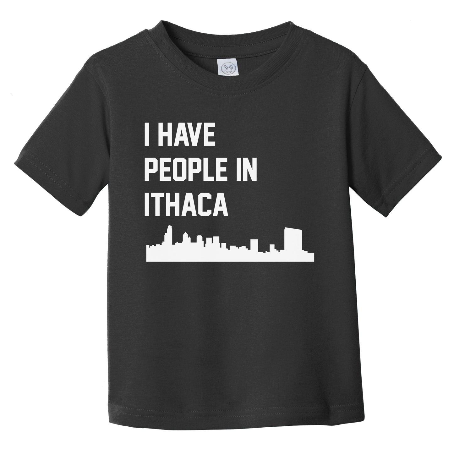 I Have People In Ithaca New York Skyline Infant Toddler T-Shirt
