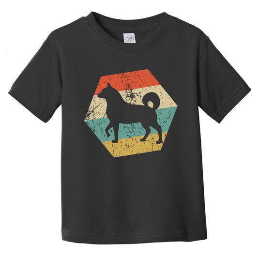 Akita Inu Dog Breed Retro Distressed Hexagon Infant Toddler T-Shirt