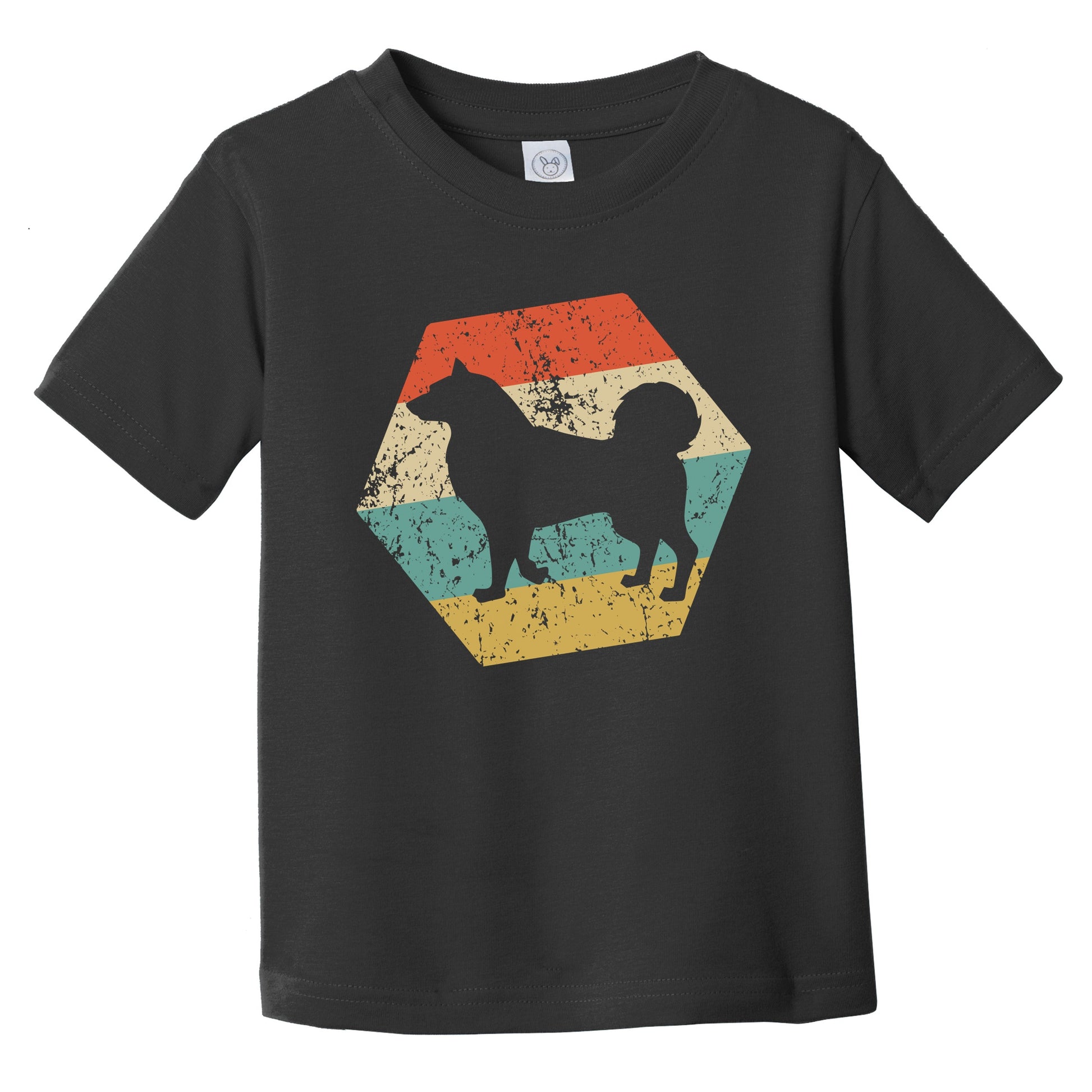 Alaskan Malamute Dog Breed Retro Distressed Hexagon Infant Toddler T-Shirt