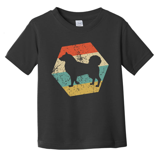 Alaskan Malamute Dog Breed Retro Distressed Hexagon Infant Toddler T-Shirt