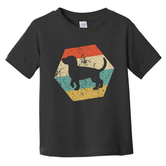 Beagle Dog Breed Retro Distressed Hexagon Infant Toddler T-Shirt