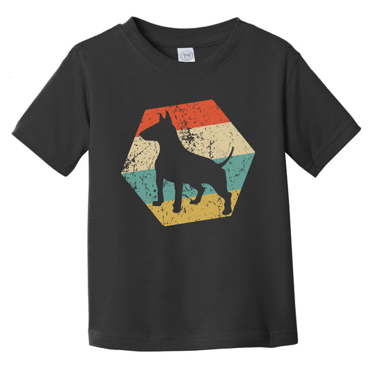 Bull Terrier Dog Breed Retro Distressed Hexagon Infant Toddler T-Shirt