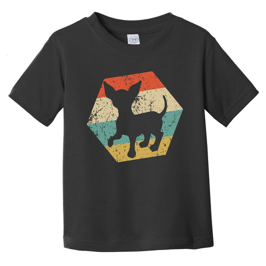 Chihuahua Dog Breed Retro Distressed Hexagon Infant Toddler T-Shirt