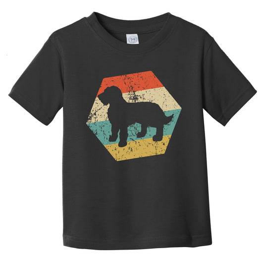 Goldendoodle Dog Breed Retro Distressed Hexagon Infant Toddler T-Shirt