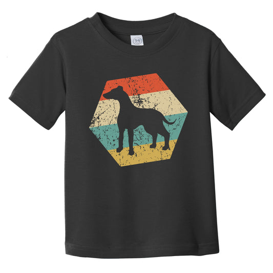 Greyhound Dog Breed Retro Distressed Hexagon Infant Toddler T-Shirt
