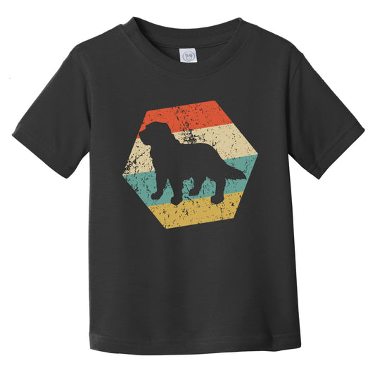 Newfoundland Dog Breed Retro Distressed Hexagon Infant Toddler T-Shirt