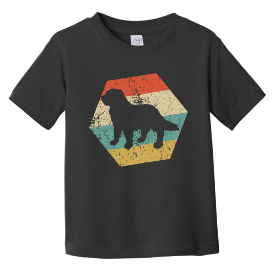 Newfoundland Dog Breed Retro Distressed Hexagon Infant Toddler T-Shirt