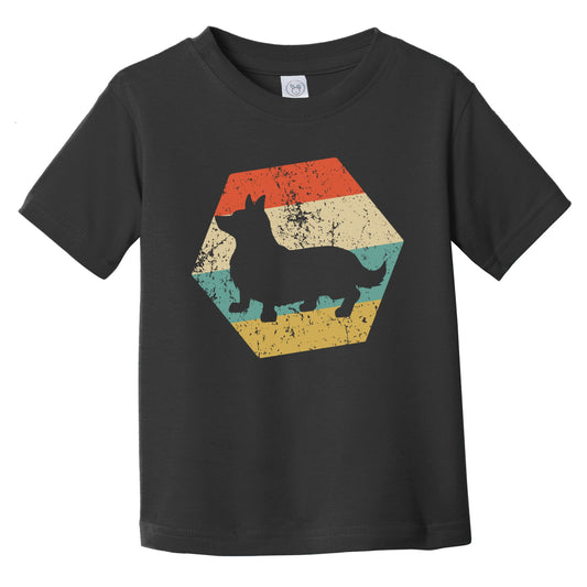 Pembroke Welsh Corgi Dog Breed Retro Distressed Hexagon Infant Toddler T-Shirt