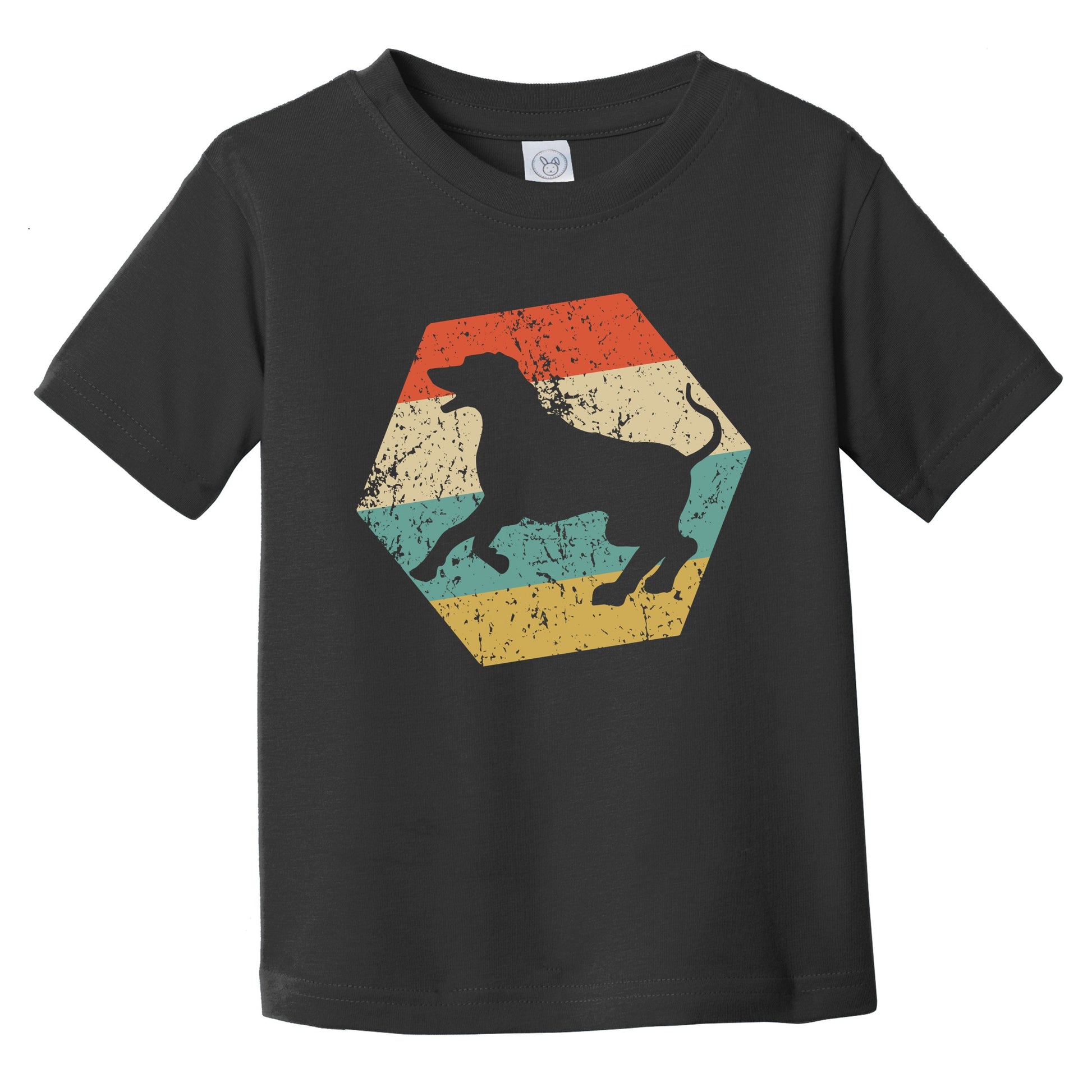 Rhodesian Ridgeback Dog Breed Retro Distressed Hexagon Infant Toddler T-Shirt