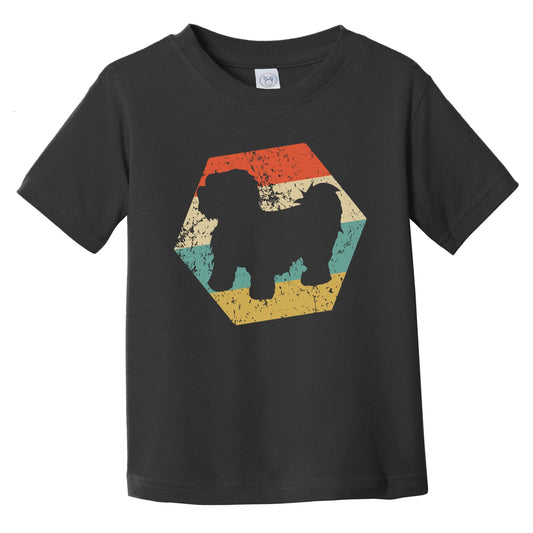 Shih Tzu Dog Breed Retro Distressed Hexagon Infant Toddler T-Shirt