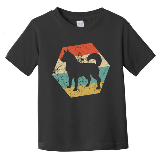 Siberian Husky Dog Breed Retro Distressed Hexagon Infant Toddler T-Shirt