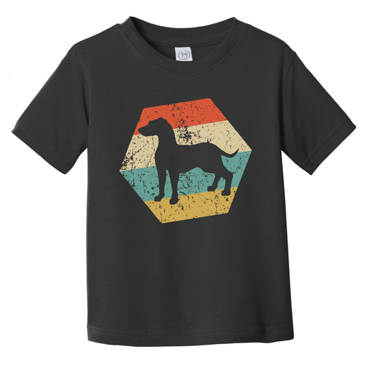 Vizsla Dog Breed Retro Distressed Hexagon Infant Toddler T-Shirt