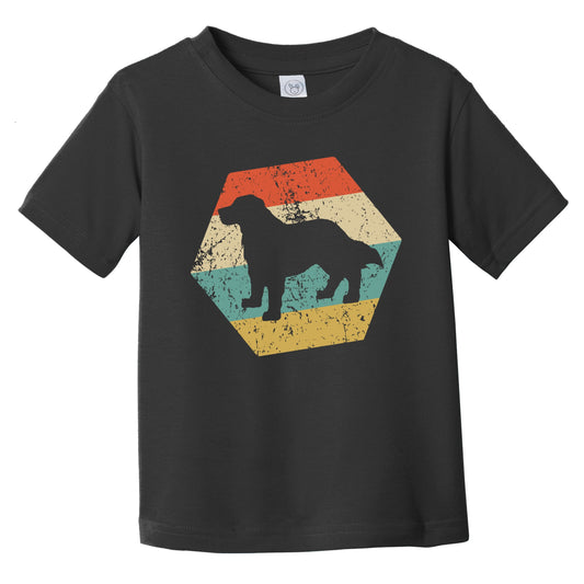 Bernese Mountain Dog Breed Retro Distressed Hexagon Infant Toddler T-Shirt