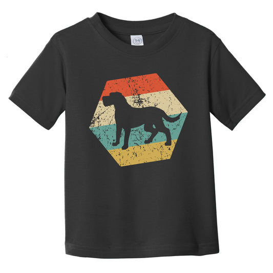 Irish Wolfhound Dog Breed Retro Distressed Hexagon Infant Toddler T-Shirt