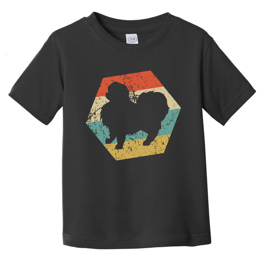 Japanese Chin Dog Breed Retro Distressed Hexagon Infant Toddler T-Shirt