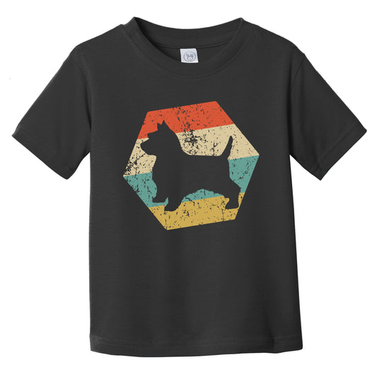 Norwich Terrier Dog Breed Retro Distressed Hexagon Infant Toddler T-Shirt