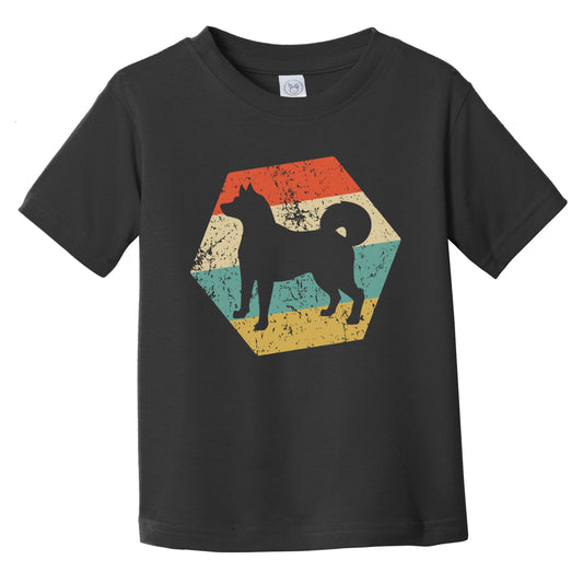 Shiba Inu Dog Breed Retro Distressed Hexagon Infant Toddler T-Shirt