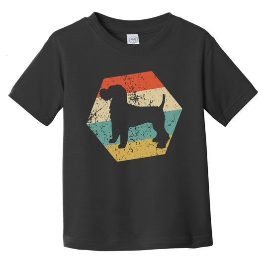 Welsh Terrier Dog Breed Retro Distressed Hexagon Infant Toddler T-Shirt