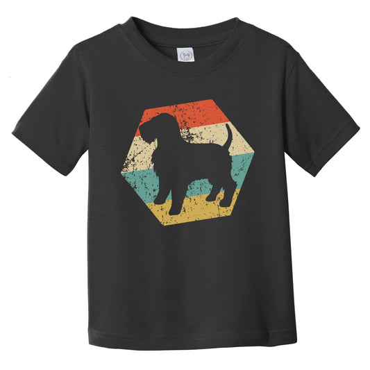 Wheaten Terrier Dog Breed Retro Distressed Hexagon Infant Toddler T-Shirt