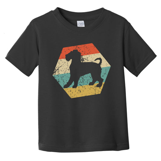 Wire Fox Terrier Dog Breed Retro Distressed Hexagon Infant Toddler T-Shirt