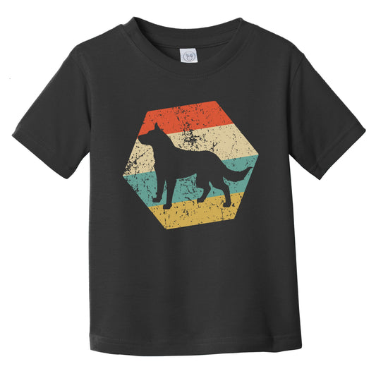Australian Cattle Dog Breed Retro Distressed Hexagon Infant Toddler T-Shirt