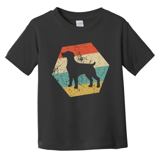 Brittany Spaniel Dog Breed Retro Distressed Hexagon Infant Toddler T-Shirt