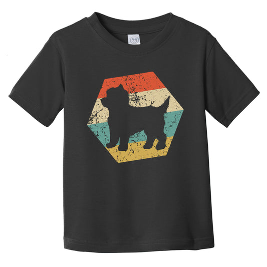 Cairn Terrier Dog Breed Retro Distressed Hexagon Infant Toddler T-Shirt