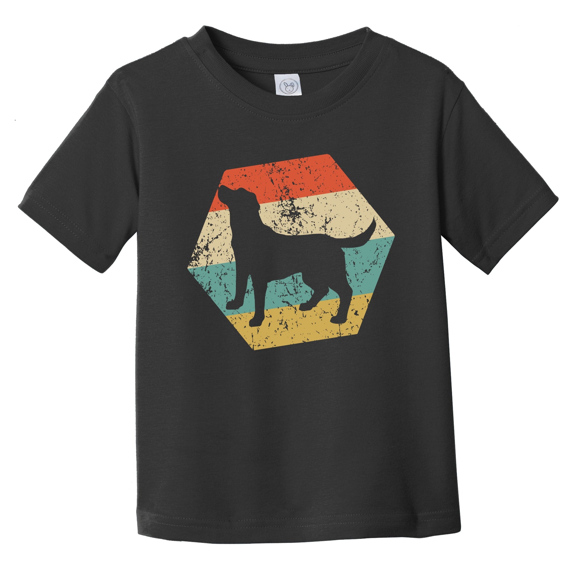 Chesapeake Bay Retriever Dog Breed Retro Distressed Hexagon Infant Toddler T-Shirt