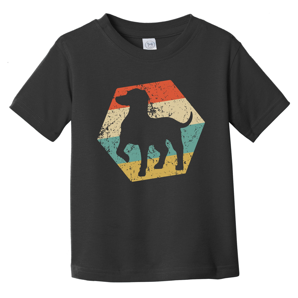 German Shorthaired Pointer Dog Breed Distressed Hexagon Infant Toddler T-Shirt