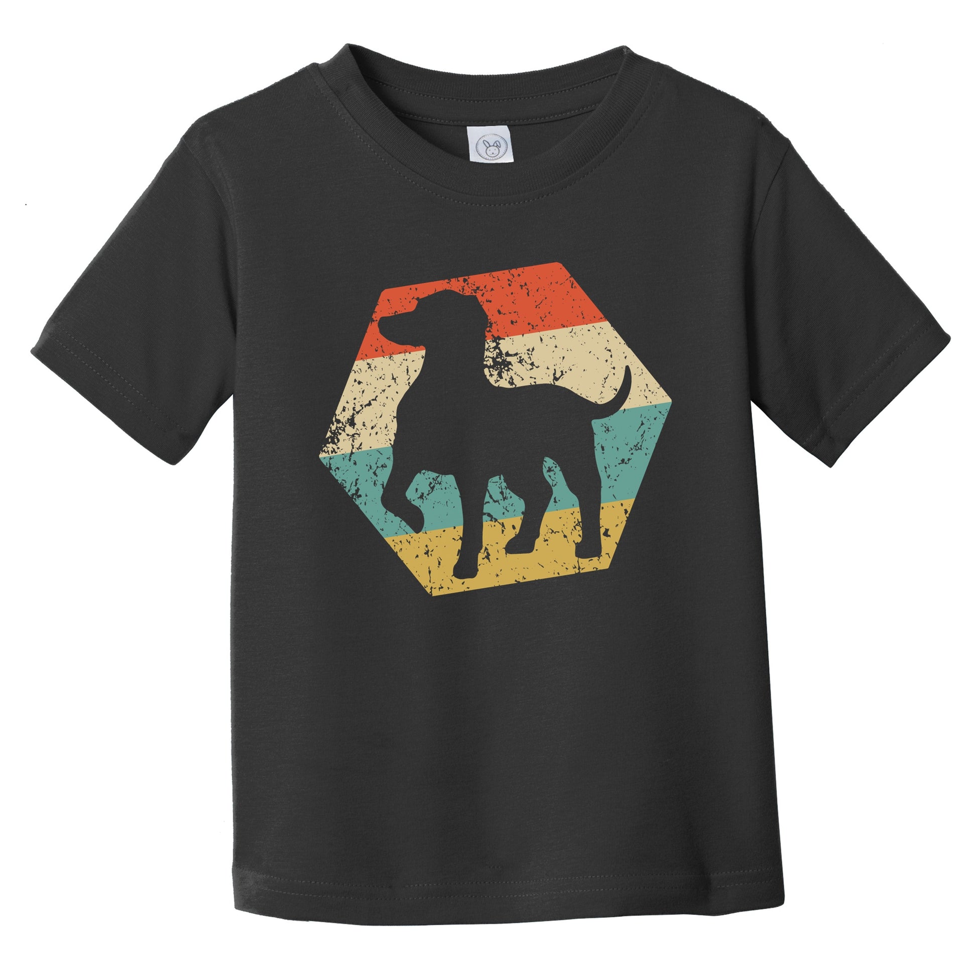 German Shorthaired Pointer Dog Breed Distressed Hexagon Infant Toddler T-Shirt