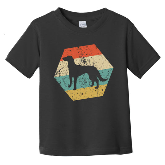 Saluki Dog Breed Retro Distressed Hexagon Infant Toddler T-Shirt