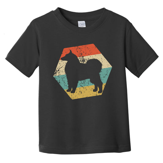 Samoyed Dog Breed Retro Distressed Hexagon Infant Toddler T-Shirt