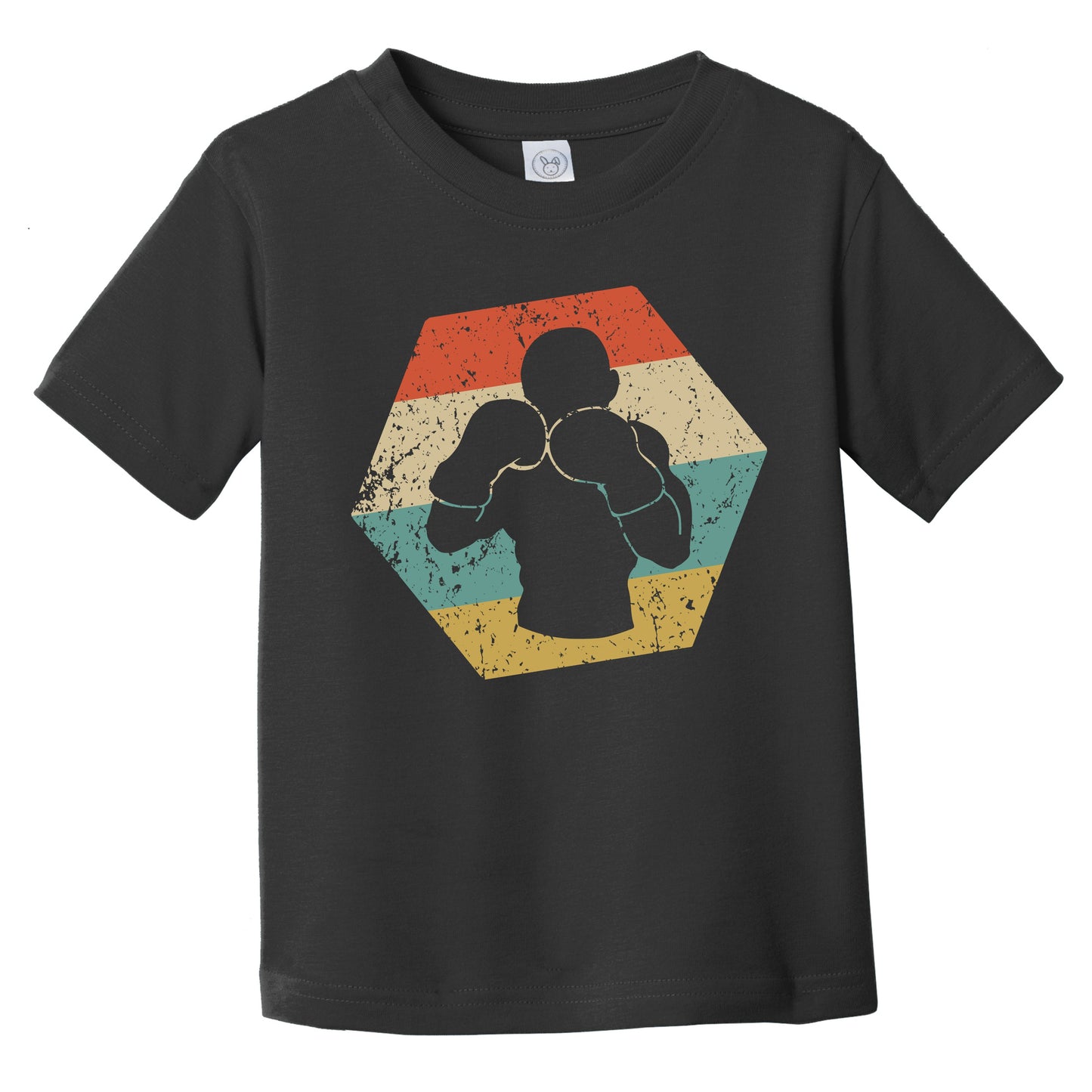 Boxing Retro Distressed Hexagon Boxer Infant Toddler T-Shirt