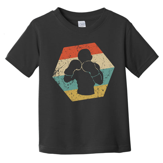 Boxing Retro Distressed Hexagon Boxer Infant Toddler T-Shirt