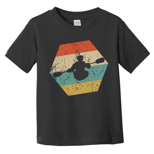 Kayaking Retro Distressed Hexagon Kayak Infant Toddler T-Shirt