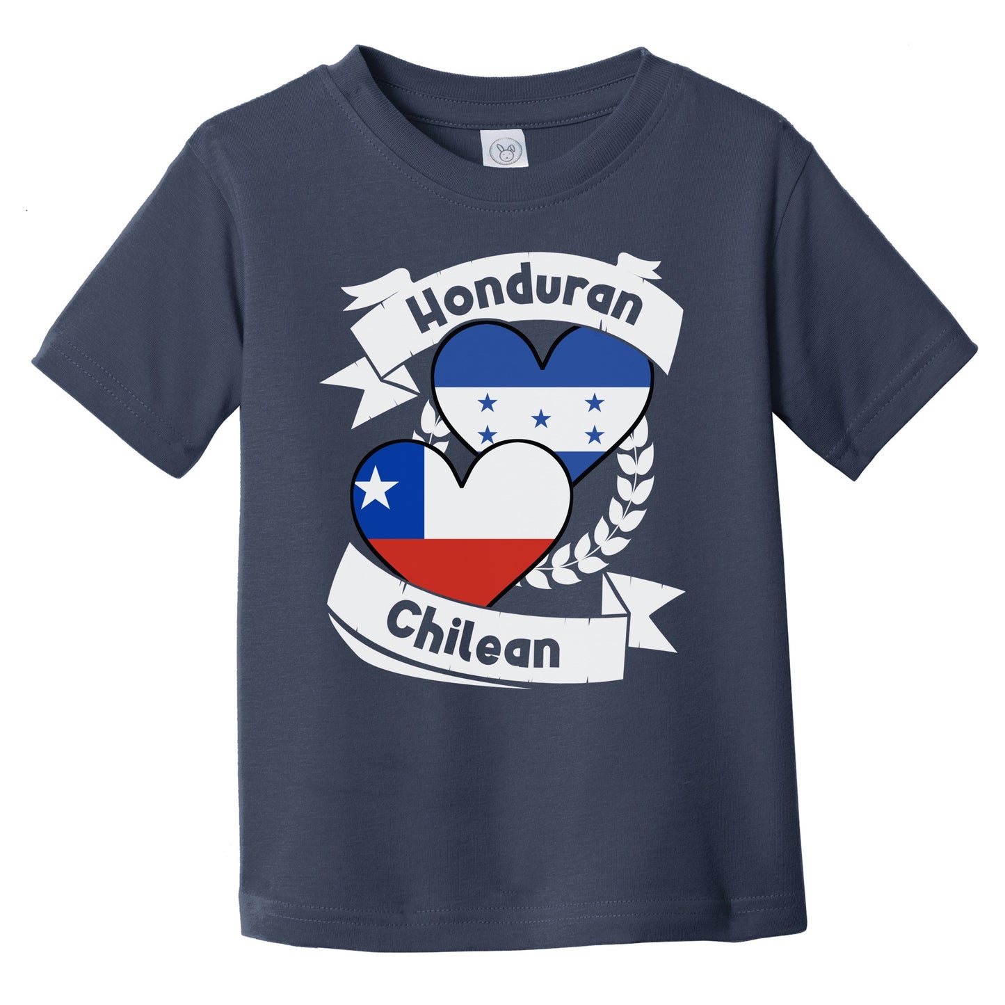 Honduran Chilean Heart Flags Honduras Chile Infant Toddler T-Shirt