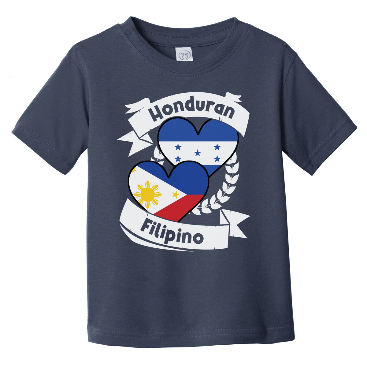 Honduran Filipino Heart Flags Honduras Philippines Infant Toddler T-Shirt