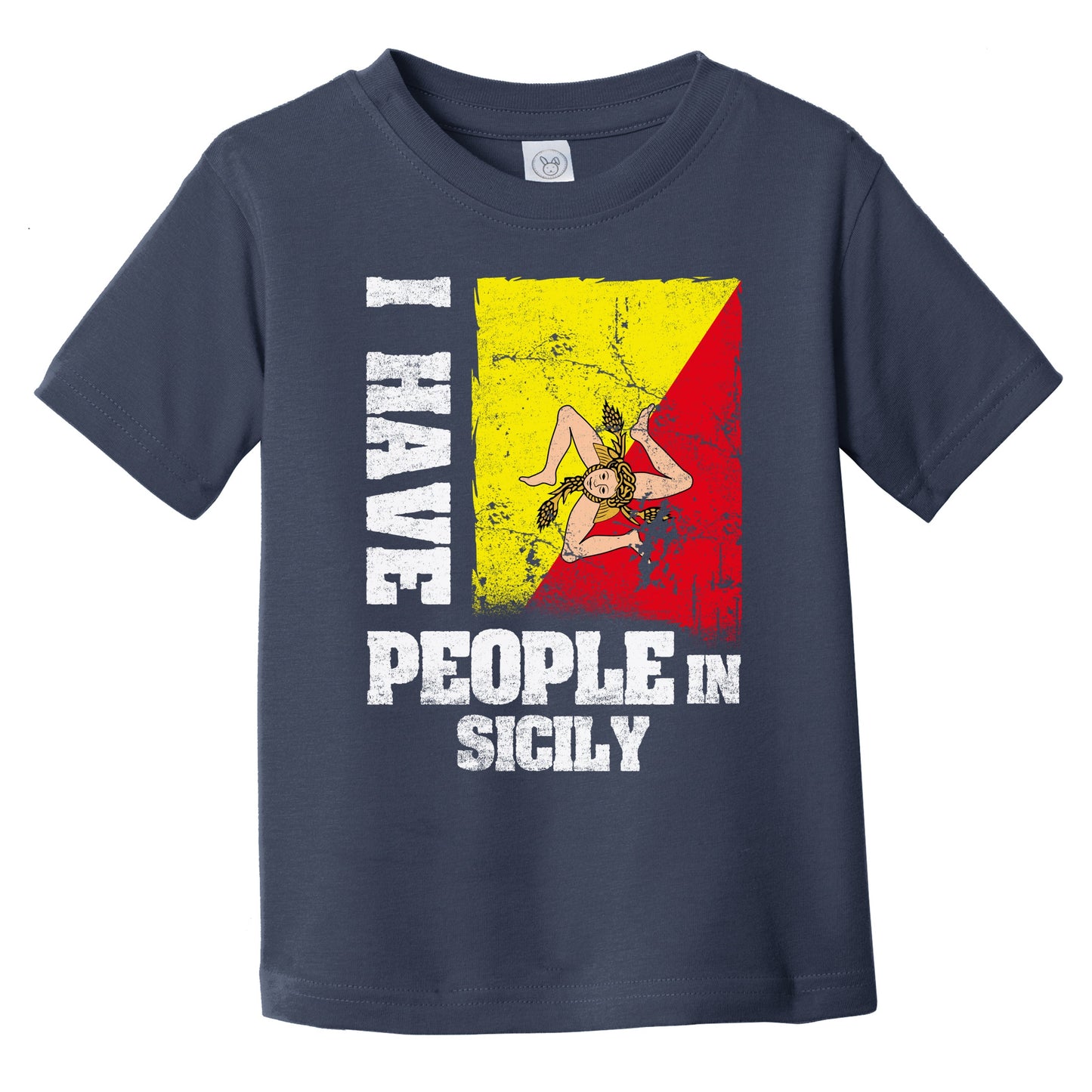 I Have People In Sicily Sicilian Flag Infant Toddler T-Shirt