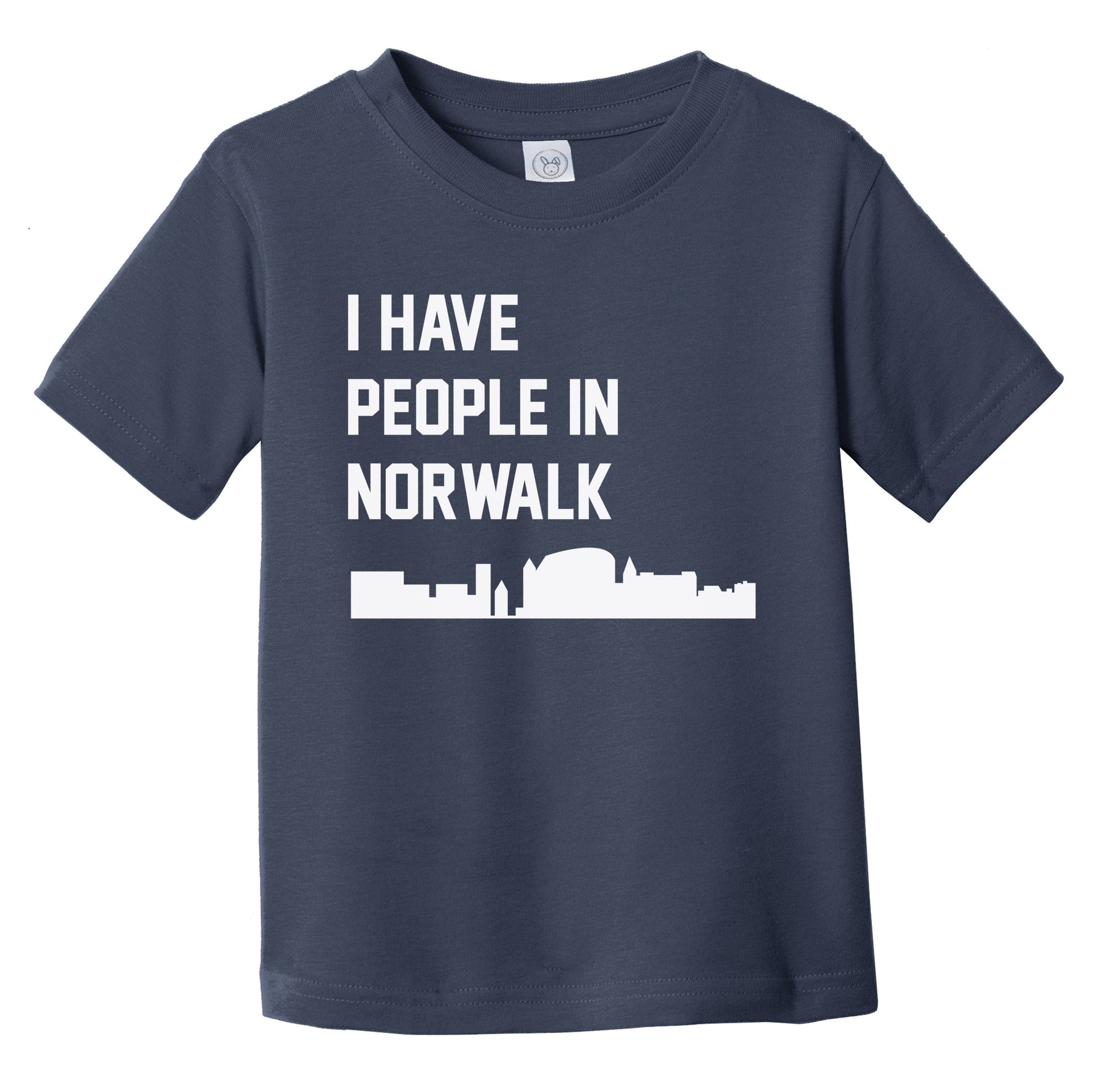 I Have People In Norwalk Connecticut Skyline Infant Toddler T-Shirt