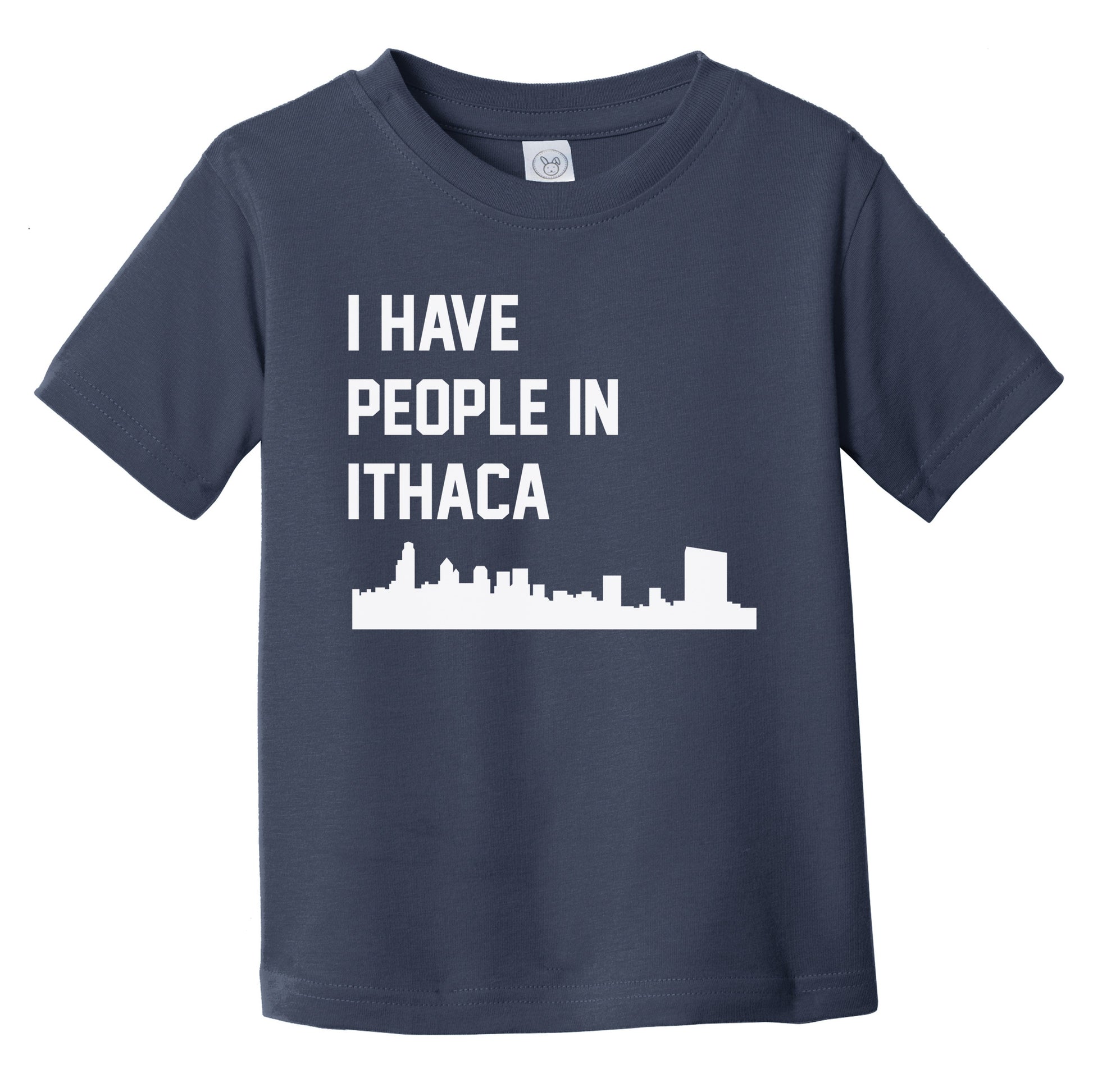 I Have People In Ithaca New York Skyline Infant Toddler T-Shirt