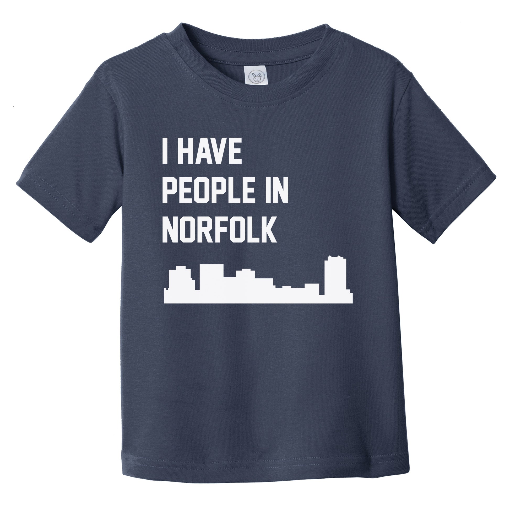 I Have People In Norfolk Virginia Skyline Infant Toddler T-Shirt