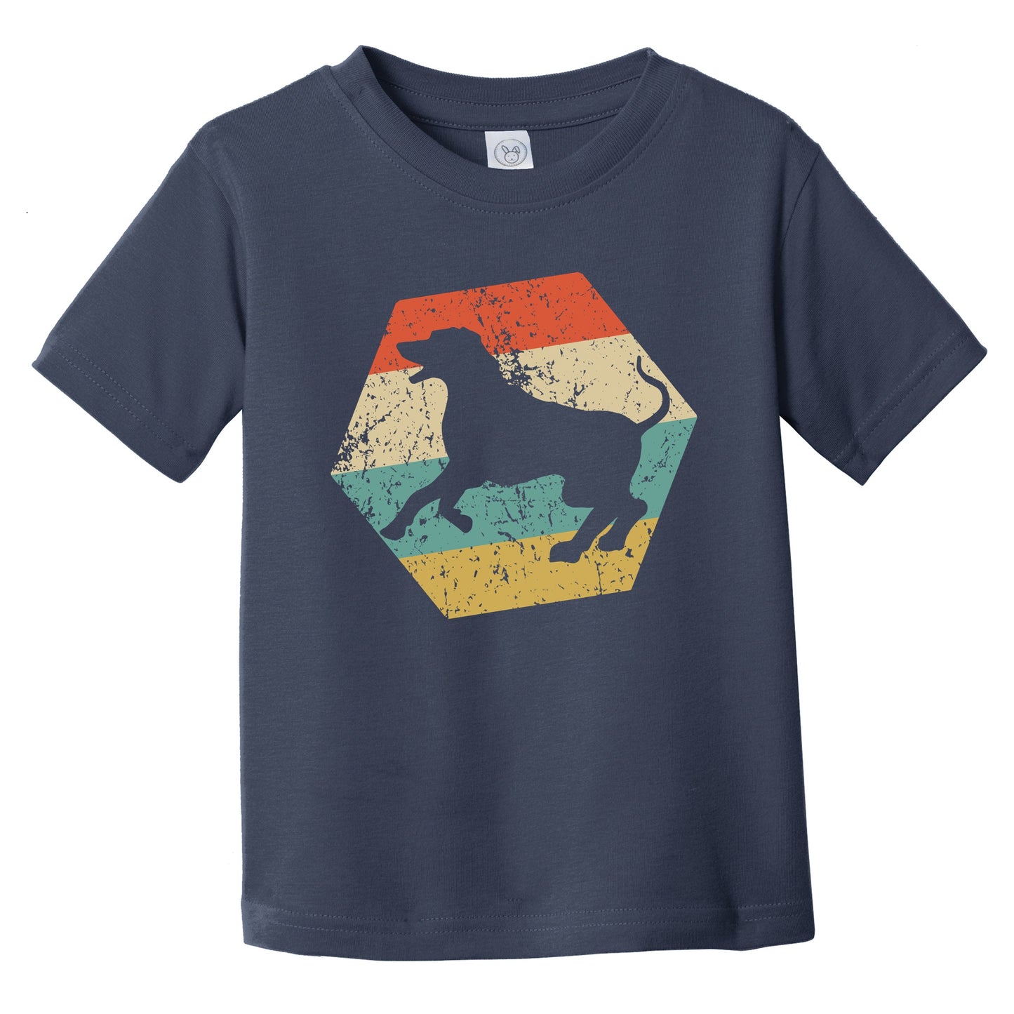Rhodesian Ridgeback Dog Breed Retro Distressed Hexagon Infant Toddler T-Shirt