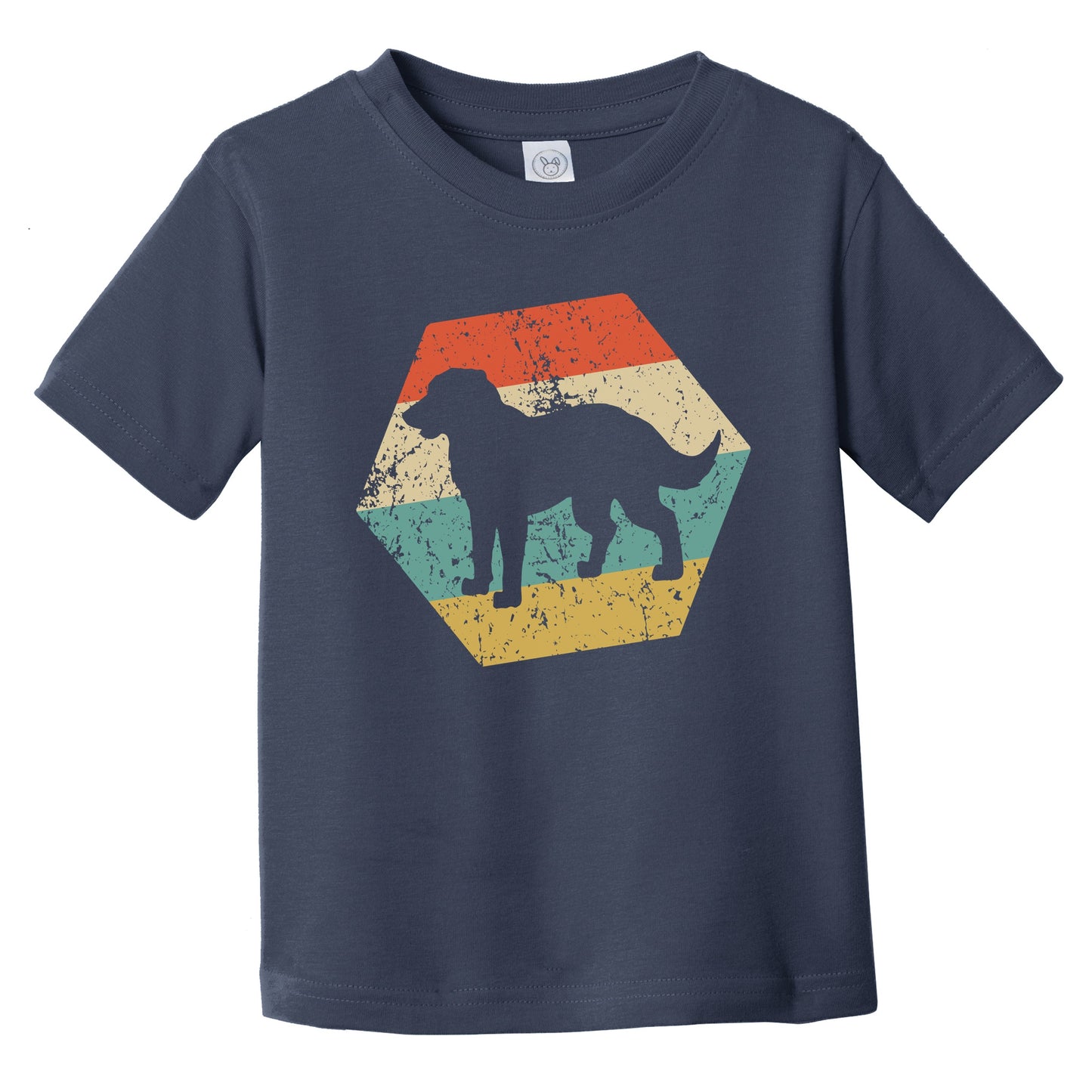 Chessie Dog Breed Retro Distressed Hexagon Infant Toddler T-Shirt